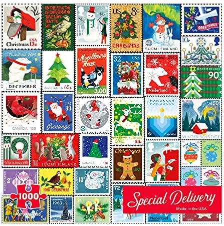 Re-marks Special Delivery Puzzle, Collage Puzzle, 1000-Piece Christmas Puzzle