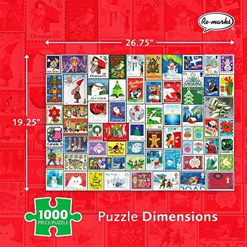 Re-marks Special Delivery Puzzle, Collage Puzzle, 1000-Piece Christmas Puzzle