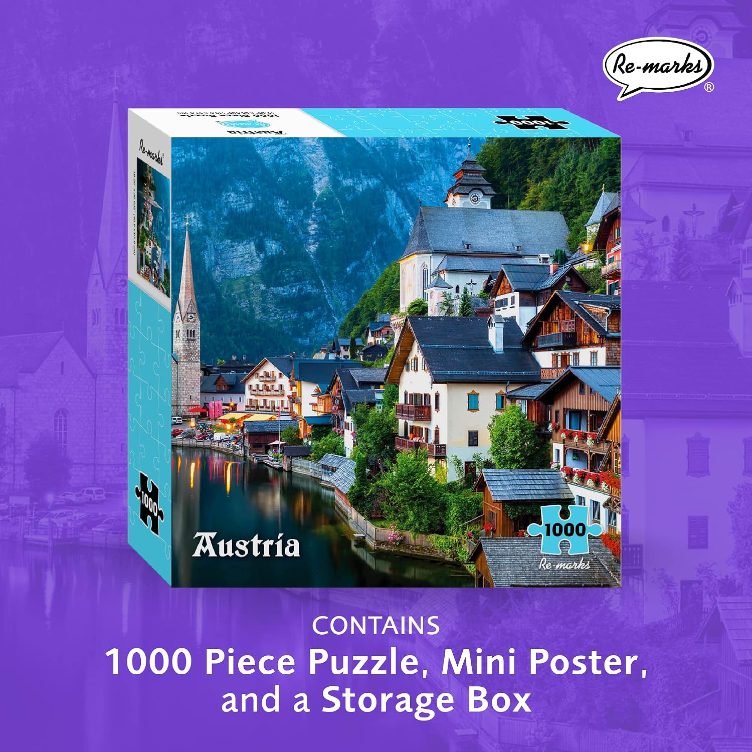 Re-Marks Austria Puzzle, Large 1000 Piece Puzzle for All Ages