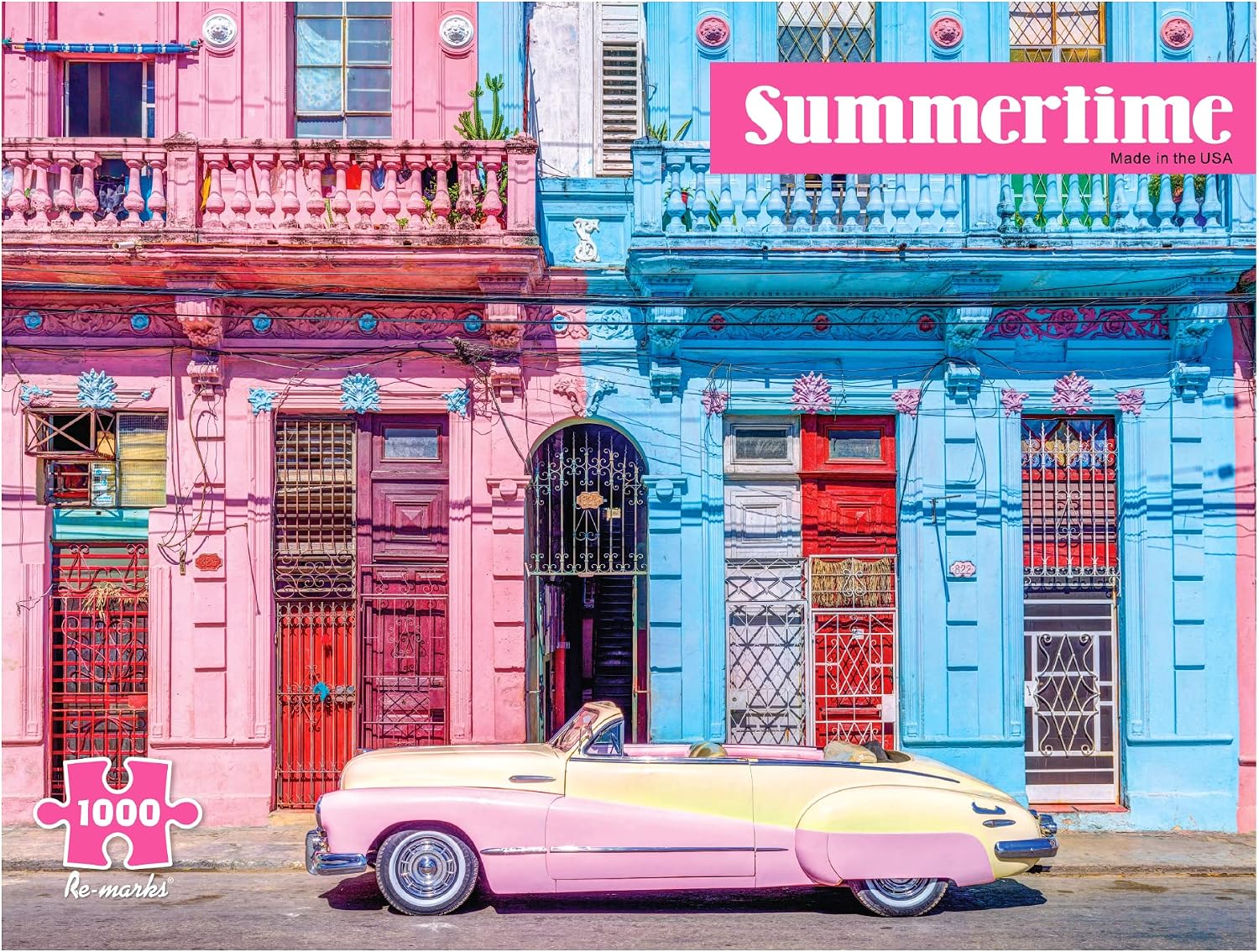 Re-marks Summertime Modern Puzzle, 1000-Piece Jigsaw Puzzle for All Ages