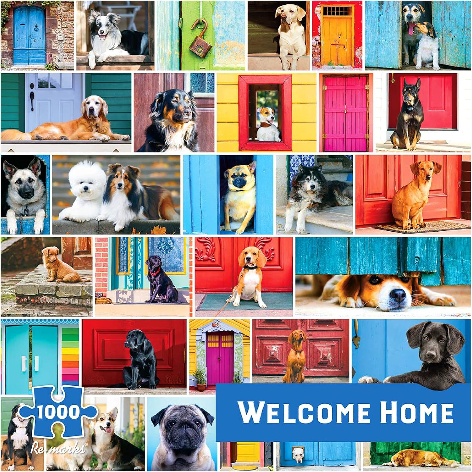 Re-marks Welcome Home Dog Puzzle, 1000 Piece Puzzle
