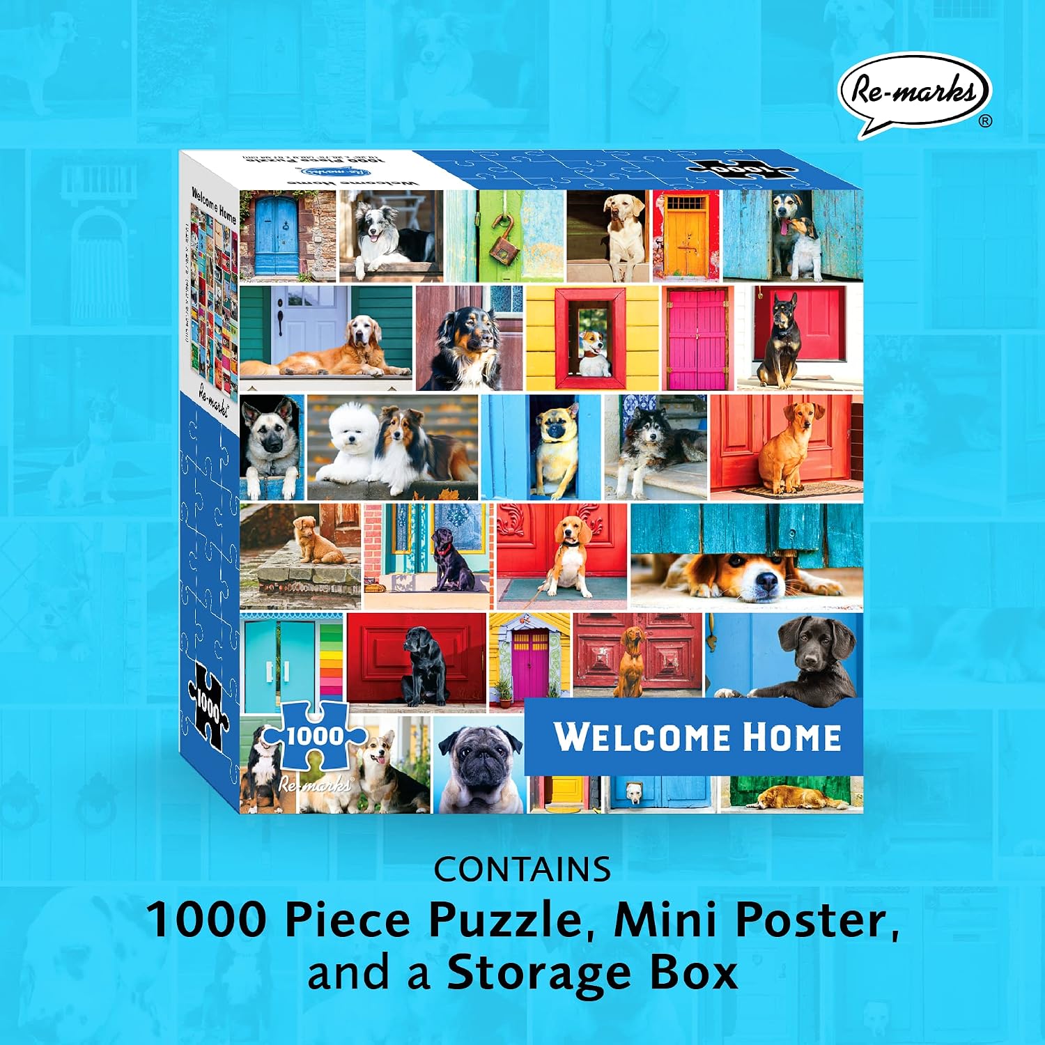 Re-marks Welcome Home Dog Puzzle, 1000 Piece Puzzle