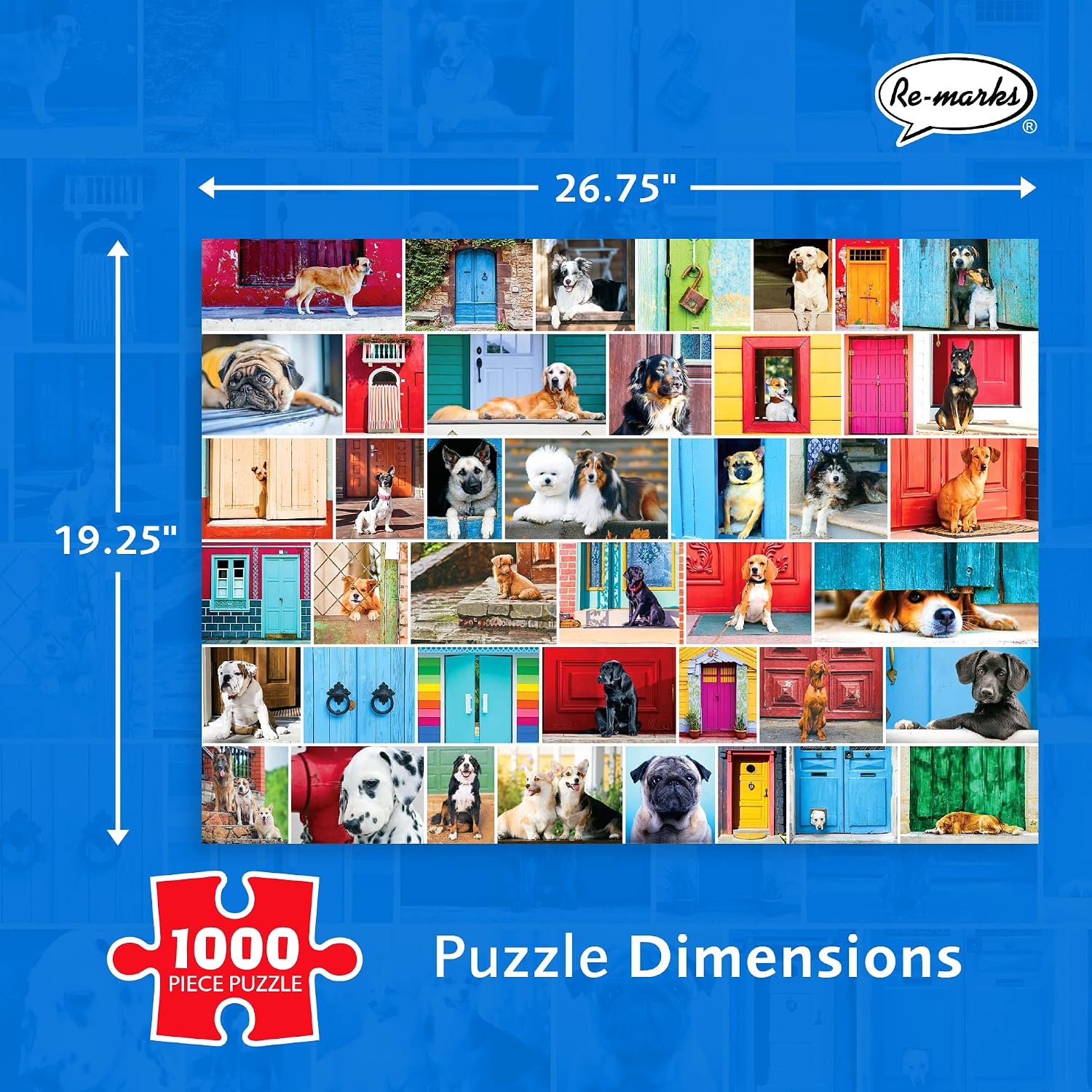 Re-marks Welcome Home Dog Puzzle, 1000 Piece Puzzle